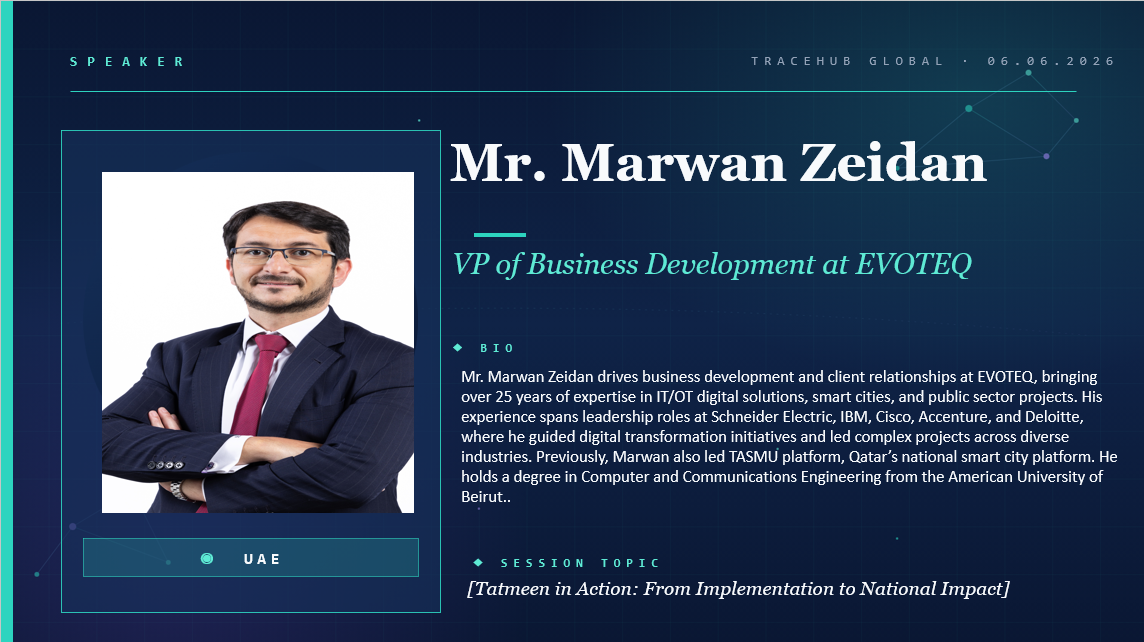 🎤 Meet Our Speaker 𝐓𝐫𝐚𝐜𝐞𝐇𝐮𝐛 𝐆𝐥𝐨𝐛𝐚𝐥 𝐕𝐢𝐫𝐭𝐮𝐚𝐥 𝐂𝐨𝐦𝐦𝐮𝐧𝐢𝐭𝐲 𝐌𝐞𝐞𝐭𝐢𝐧𝐠