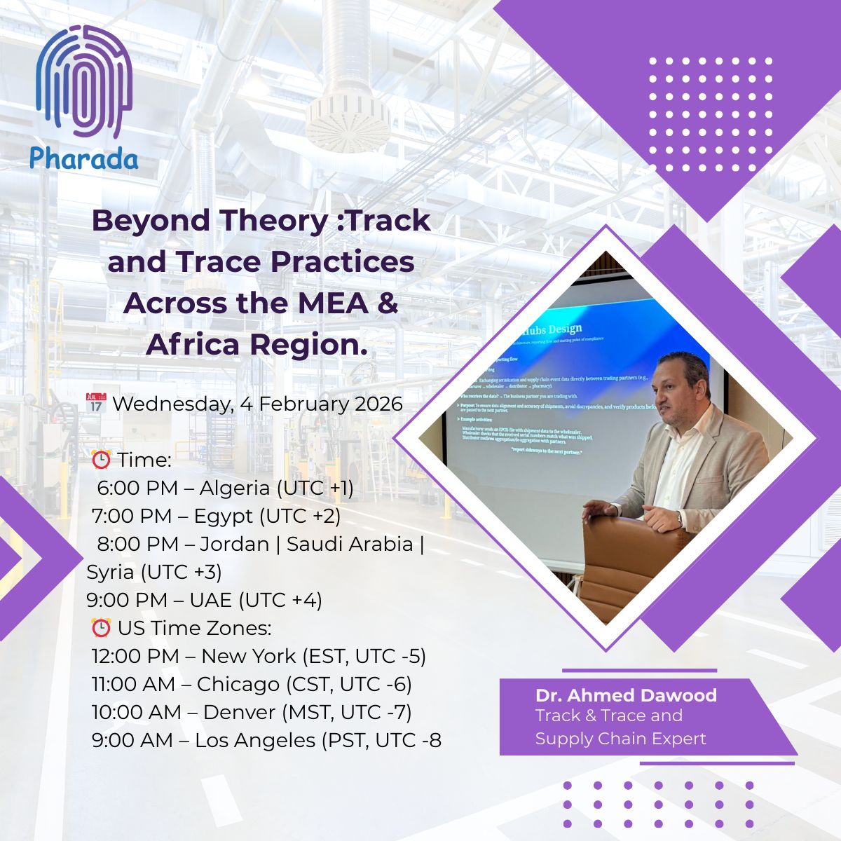 Webinar : Track & Trace Practices Across MEA & Africa