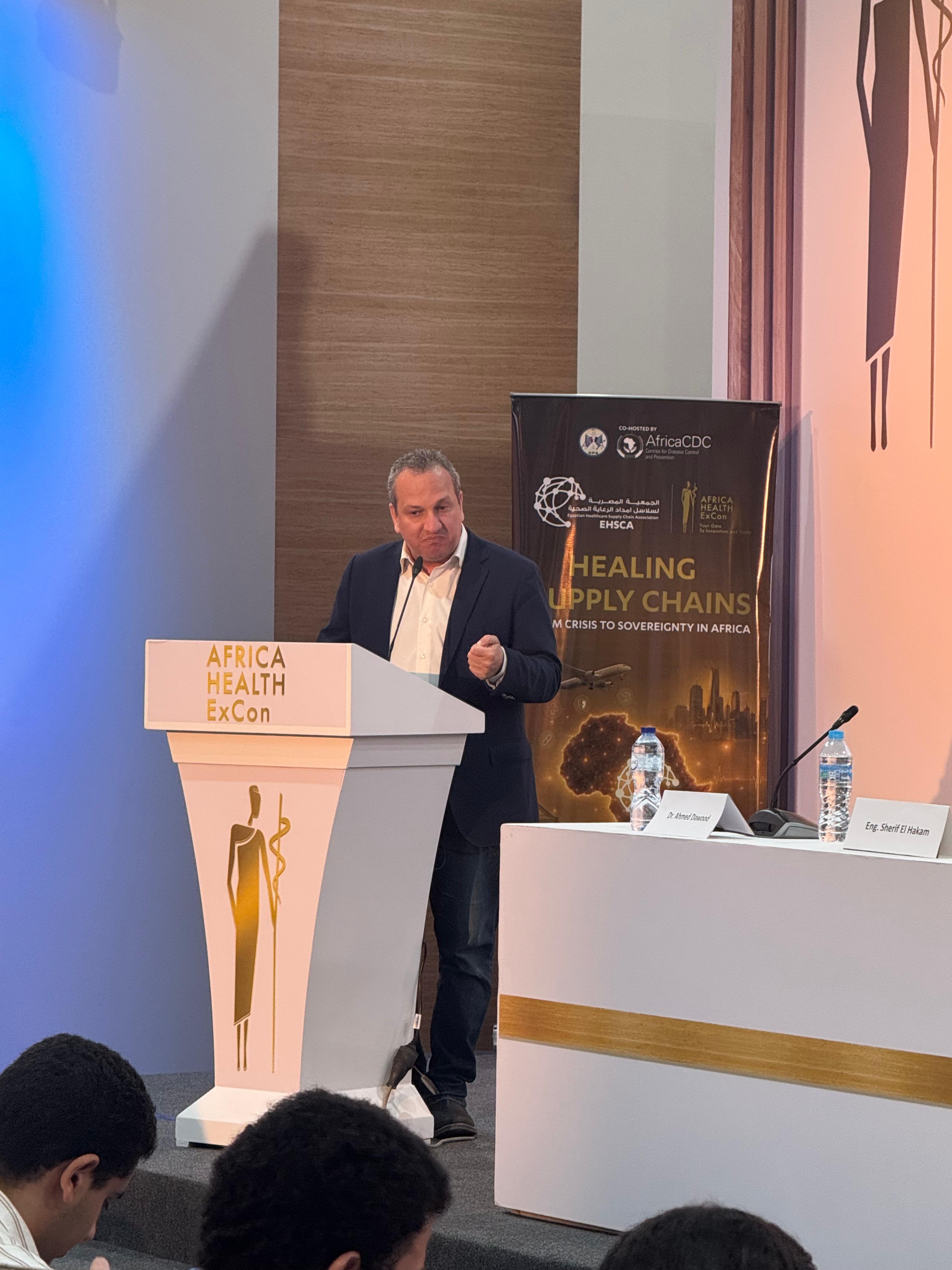 Ahmed Dawood Moderates "From the Factory Floor to the Patient" Panel at Africa Health ExCon 2026