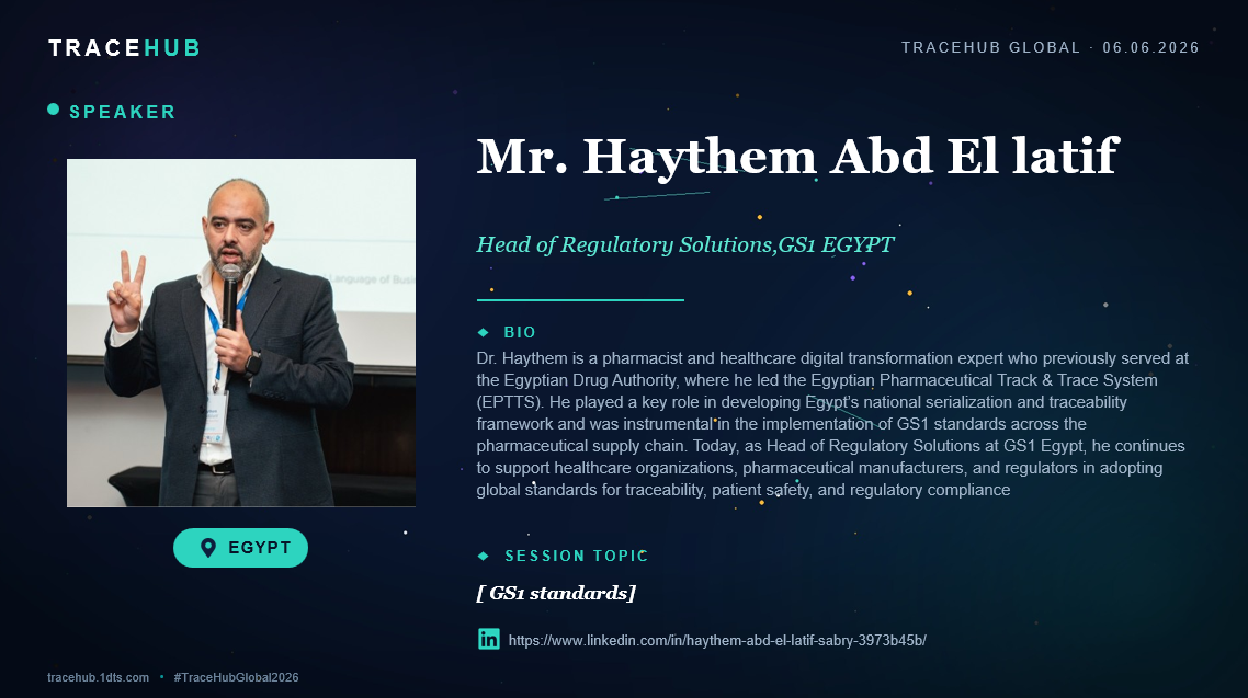 GS1 Egypt participate in 𝐓𝐫𝐚𝐜𝐞𝐇𝐮𝐛 𝐆𝐥𝐨𝐛𝐚𝐥 𝐕𝐢𝐫𝐭𝐮𝐚𝐥 𝐂𝐨𝐦𝐦𝐮𝐧𝐢𝐭𝐲 𝐌𝐞𝐞𝐭𝐢𝐧𝐠